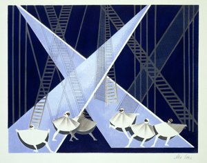 Scenografi til en ballet, illustration fra 