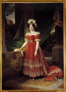 Portræt af hertuginden af Angouleme Marie Therese Charlotte af Frankrig kendt som Madame Royale (1778-1851) Maleri af Alexandre Francois Caminade (1789-1862) 1827 Søn. 2,57x1,85 m af Alexandre Francois Caminade