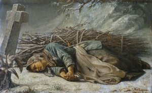 Den fattige kvinde, 1857