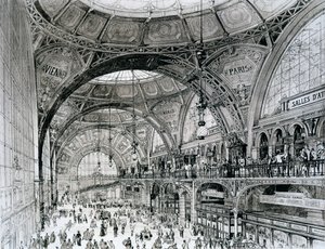 Hovedbanegården, Bukarest, Rumænien, fra orientalisme og moderne arkitektur af Alexandre Auguste Louis Marcel