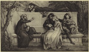 En florentinsk digter (fotogravure) af Alexandre Cabanel