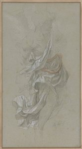 Draperistudie til en engel, der går til Gud Faderen, i Le Paradis Perdu (Paradise Lost) af Alexandre Cabanel