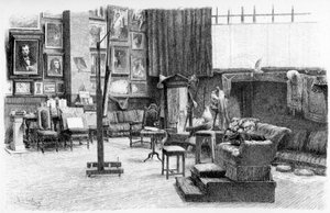 Studiet, c1880-1882. af Alexandre Cabanel