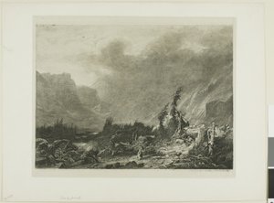 Alpine Landskab af Alexandre Calame