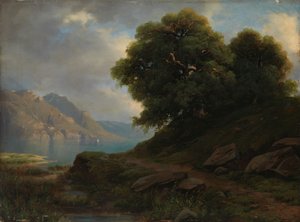 Alpelandskab af Alexandre Calame
