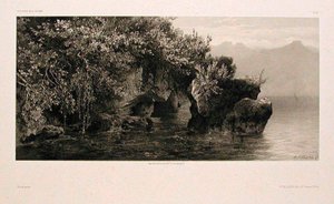Bredderne af Genèvesøen af Alexandre Calame