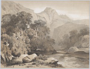 Landskab af Alexandre Calame
