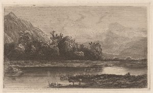 Bjergsø af Alexandre Calame
