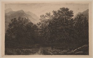 Bjergdam af Alexandre Calame