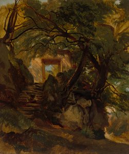Trappe i parken Villa Chigi di Ariccia af Alexandre Calame