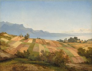 schweizisk landskab af Alexandre Calame