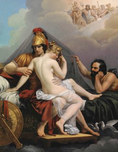 Mars og Venus overraskes af Vulcan af Alexandre Charles Guillemot