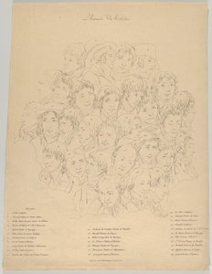 En samling af kunstnere, 1804. af Alexandre Clément