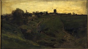 Udsigt over Montmartre, nordvestlig side af Alexandre Defaux