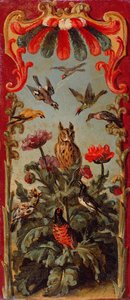 Design til bladet af en Savonnerie-skærm, ca. 1720 af Alexandre Francois Desportes