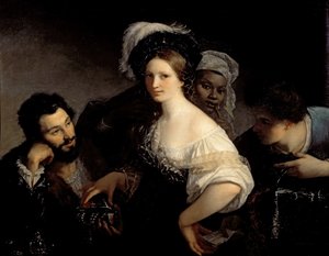 Den unge kurtisane af Alexandre Francois Xavier Sigalon