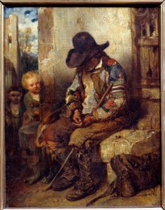 En tigger med sin opskrift Maleri af Alexandre Gabriel Decamps (1803-1860) 1833 Søn. 0,41x0,32 m af Alexandre Gabriel Decamps