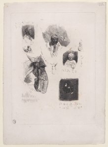 Skitseblad, 1833-38. af Alexandre Gabriel Decamps