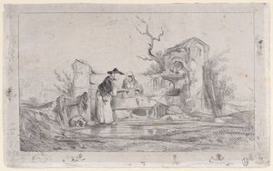 Vaskekonerne, 1833-38. af Alexandre Gabriel Decamps