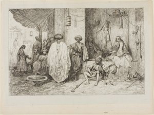 Tyrkisk vagthus af Alexandre Gabriel Decamps