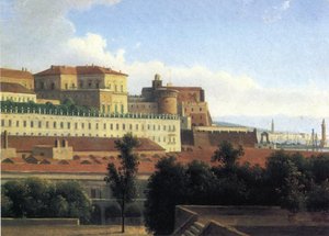 Napoli, Palazzo Reale, ca. 1780 (olie på papir på lærred)