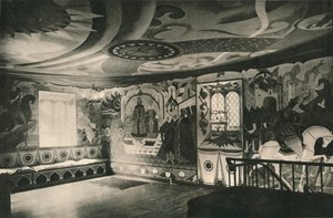 Udsmykninger i en sal, c1927 af Alexandre Jacovleff