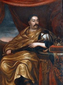 Portræt de Jean III Sobieski (1629-1696) Roi de Pologne "" 17eme Siecle - Portræt af John III Sobieski (1629-1696), King of Polen og Grand Duke of Litauen - Tricius, Jan (CA 1620 -Ca 1692) - Olie På lærred - 162x114 cm - Wilanow Palace Museum af Alexandre Jan Tricius