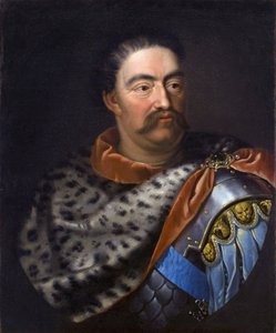 ""Portræt af Jean III Sobieski (1629-1696) roi de Pologne"" 17eme siecle - Portræt af John III Sobieski (1629-1696), konge af Polen og storhertug af Litauen - Tricius, Jan (ca 1620-ca 1692) - c. 1680 - Olie på lærred - 75x62 cm - Wilanow Palace Museum af Alexandre Jan Tricius