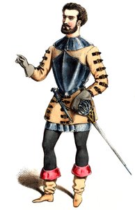 Auber - Haydée - Hermann Léon, rollen som Malipieri - litografi af Alexandre Lacauchie, 1847 af Alexandre Lacauchie