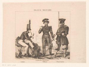 Tre franske soldater France Military (serietitel) af Alexandre Lacauchie