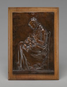 Maternity, eller ung kvinde, der ammer et barn, model 1882.