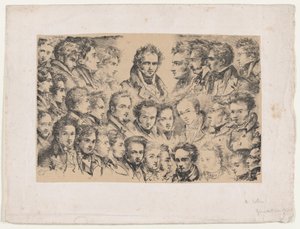 Girodet og hans elever, ca. 1817.