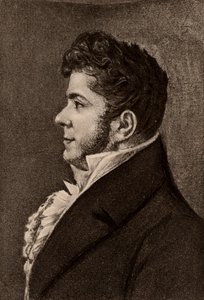Portræt af den franske romanforfatter Stendhal (litografi) af Alexandre Marie Longuet