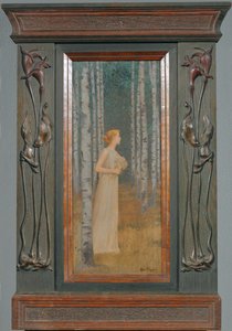 En kvinde går forbi (maleri på lærred)