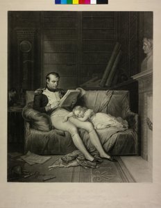 Kejser af Frankrig Napoleon I Bonaparte (mezzotint) af Alexandre Vincent Sixdeniers