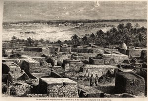 Udsigt over terrasserne i Tougourt (Oued Rir)
