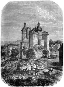 Chateau de Montbeliard Slot i Montbeliard, Frankrig, 1882-1884 af Alexandre de Bar