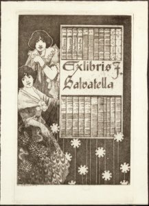 Eks-Libris F. Salvatella af Alexandre de Riquer