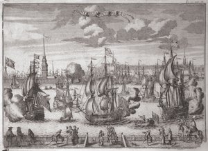 Udsigt over Sankt Petersborg, 1727