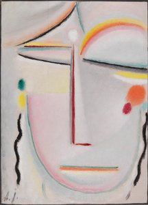 Abstrakt hoved: Oplysning II, 1919.