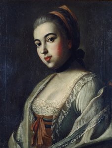 Portræt af grevinde Anna Vorontsova 1743-1769, 1761 af Alexei Petrovich Antropov