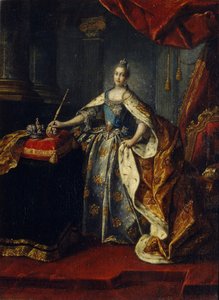 Portræt af kejserinde Catherine II 1729-1796, 1762