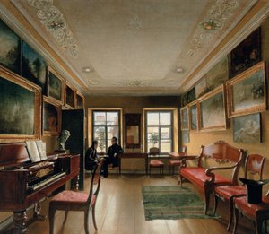 Interiør af en herregård, 1830