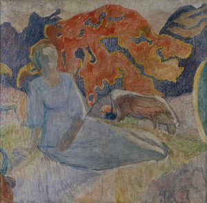 Hyrdepige, 1907 af Alexei Yeremeevich Karev