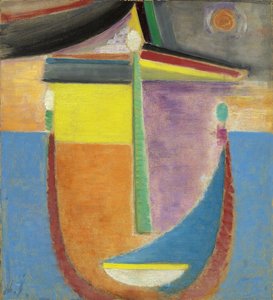Abstrakt hoved: komposition, 1924 af Alexej von Jawlensky