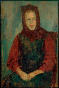 Bondepige med motorhjelm af Alexej von Jawlensky