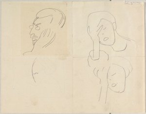 Bildnisskizze Kandinsky af Alexej von Jawlensky