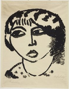 kvinde hoved af Alexej von Jawlensky