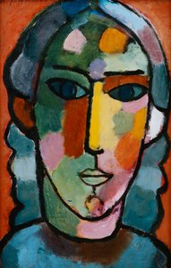 Head of Girl; Madchenkopf, ca. 1915-16 af Alexej von Jawlensky