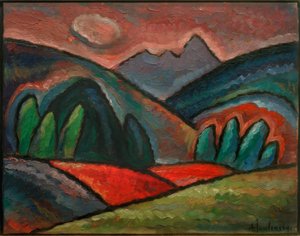 Landskab nær Oberstdorf af Alexej von Jawlensky